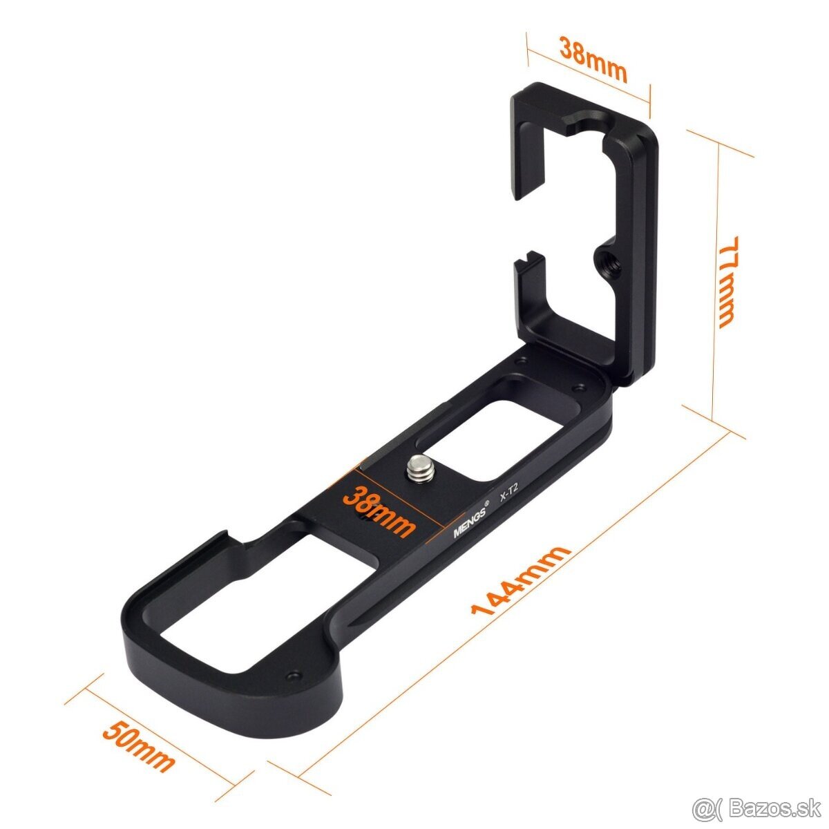 L-rack kovovy grip pre Fuji X-T2 - 5
