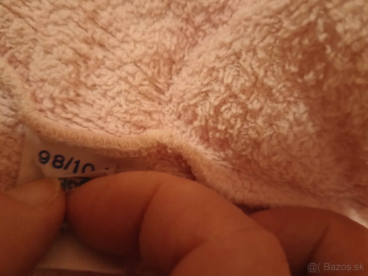 Županček ružový frote - 5