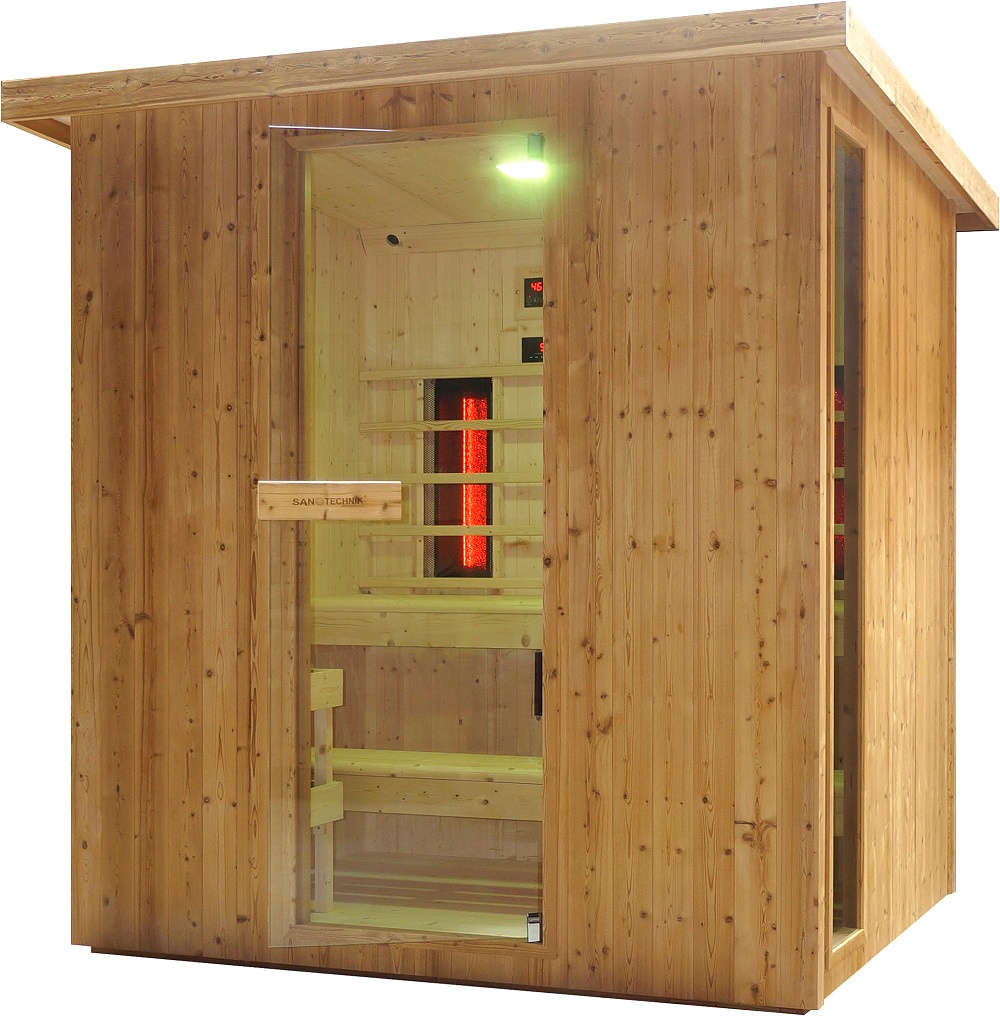 Sanotechnik - Vonkajšia kombinovaná sauna (Fínska / infra ) - 5