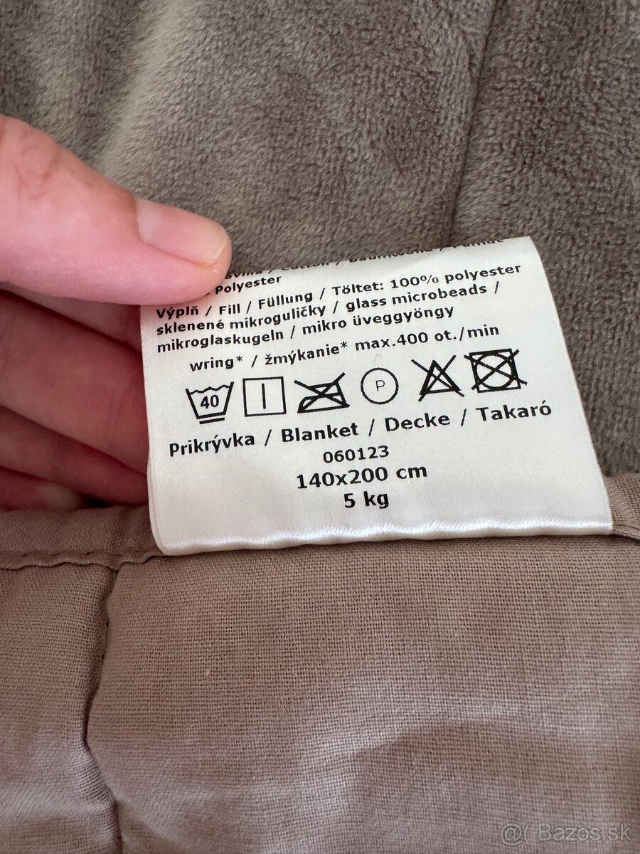 Nidu funkčná záťažová prikrývka 5kg 200 x 140cm - 5