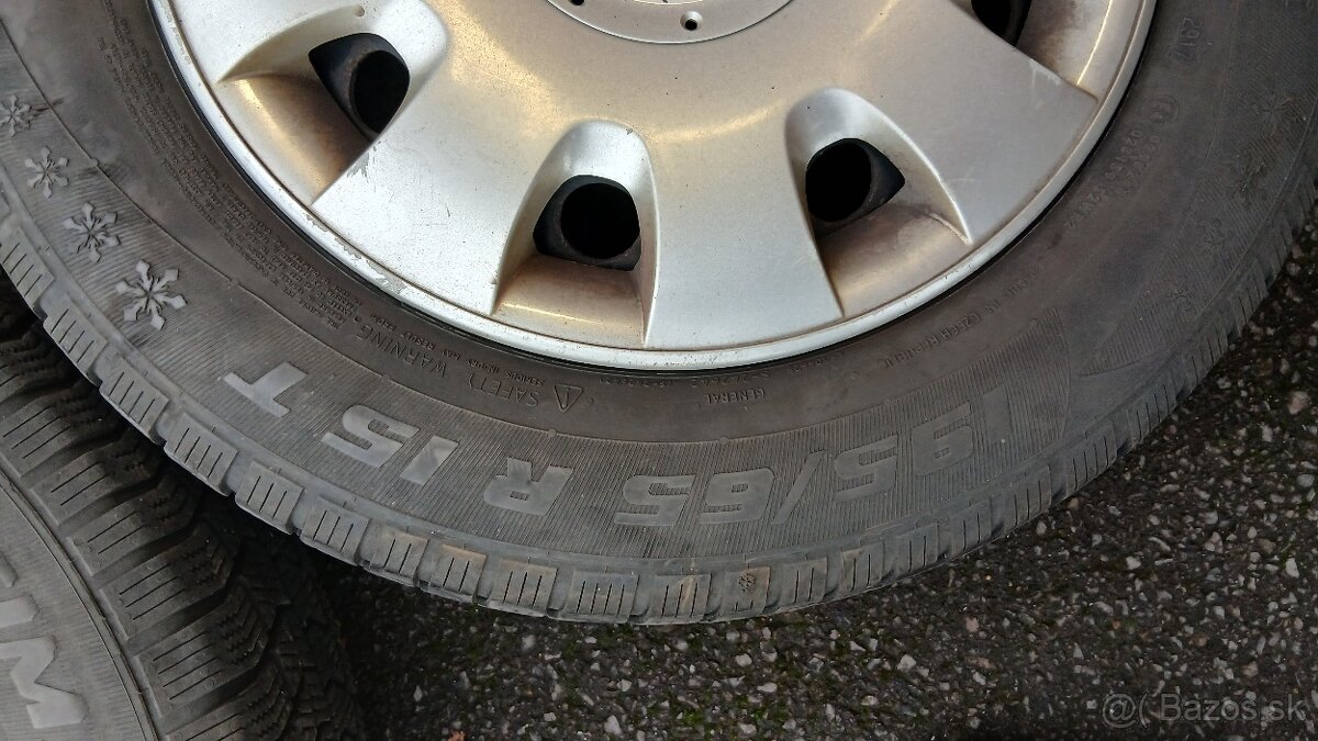 Zimne pneumatiky 195/65 R15 na diskoch 5x112 - 5