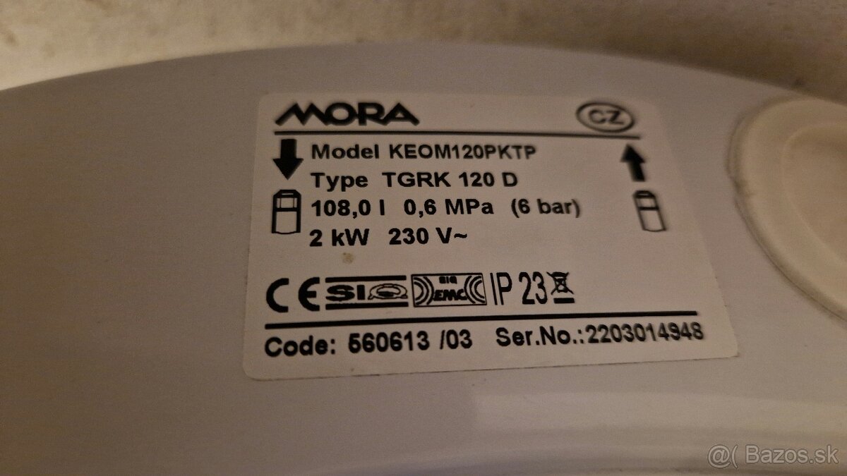 Bojler MORA 120L - 5