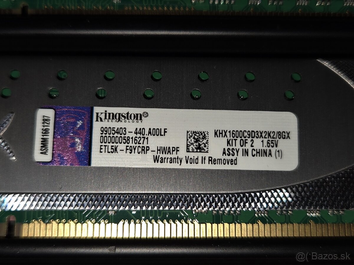 Ram 16GB kingston hyperx ddr3 - 5