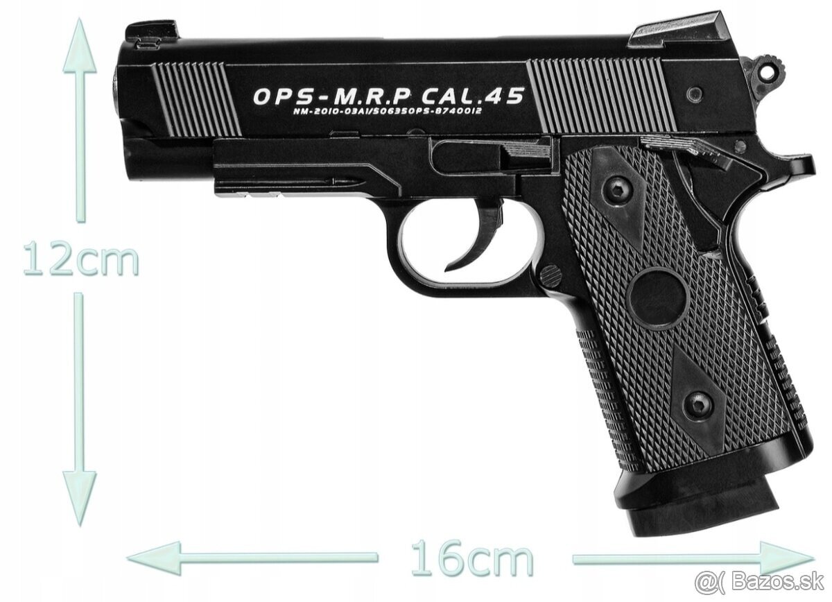 ASG IMITÁCIA REPLIKA KOVOVÁ PIŠTOĽ NA GULIČKY C9 AIRSOFT GUN - 5