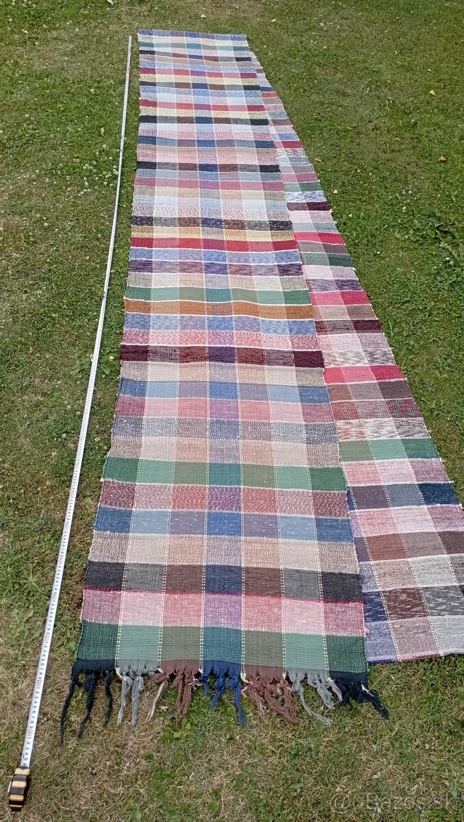 Starý ručne tkaný koberec... - 5