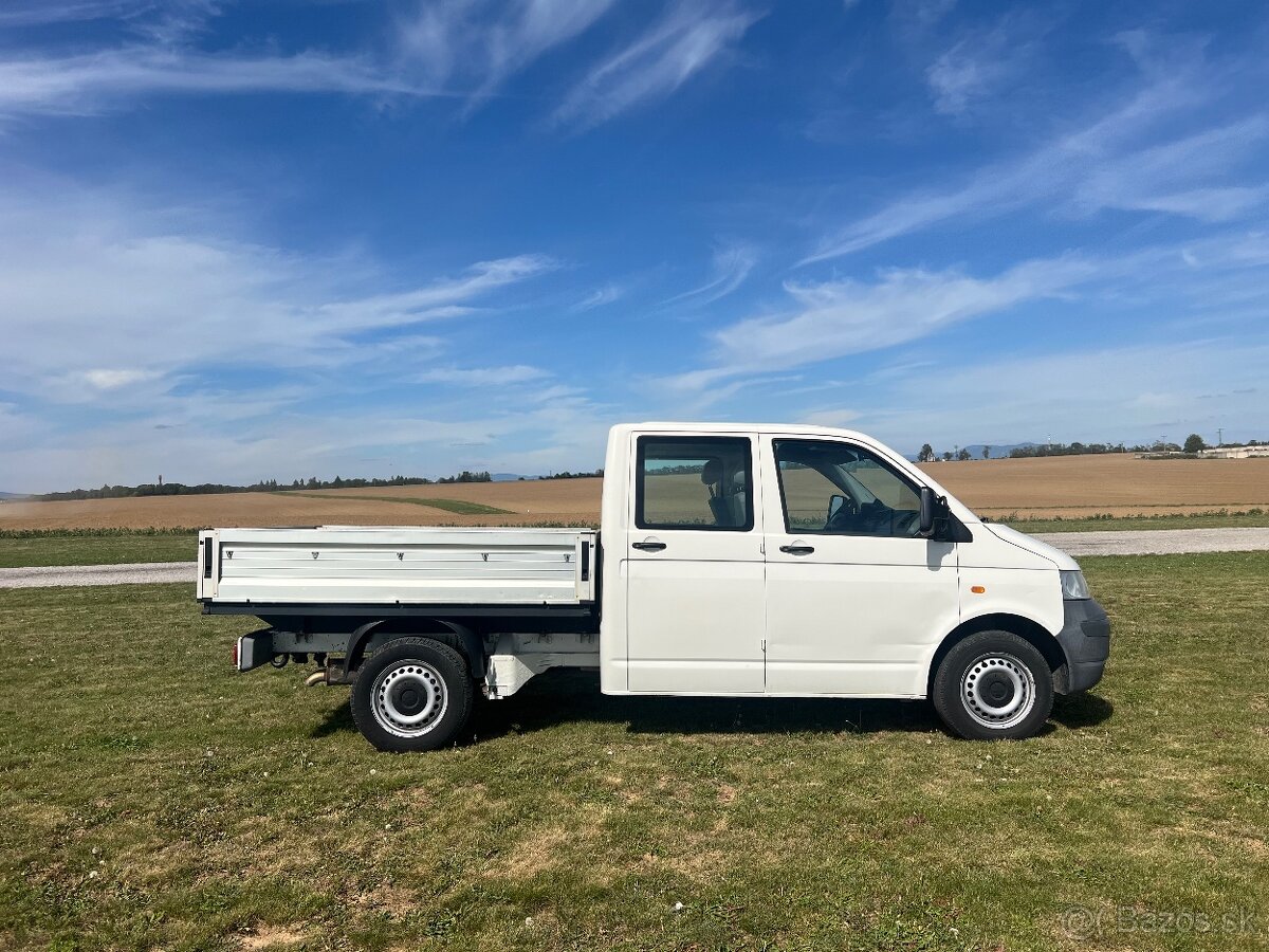 Volkswagen T5 Transporter valník 2,5 TDi 96 kW , 6 - miest, - 5