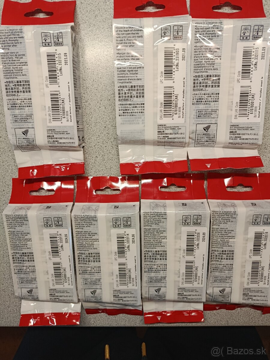 Predám orig. náplne do tlač. Canon PFI-107 BK, C, M, Y - 5