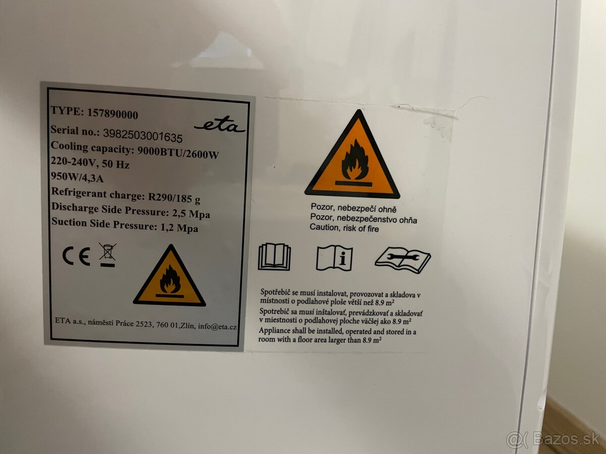 Predám mobilnú klimatizáciu Eta Freezy - 5