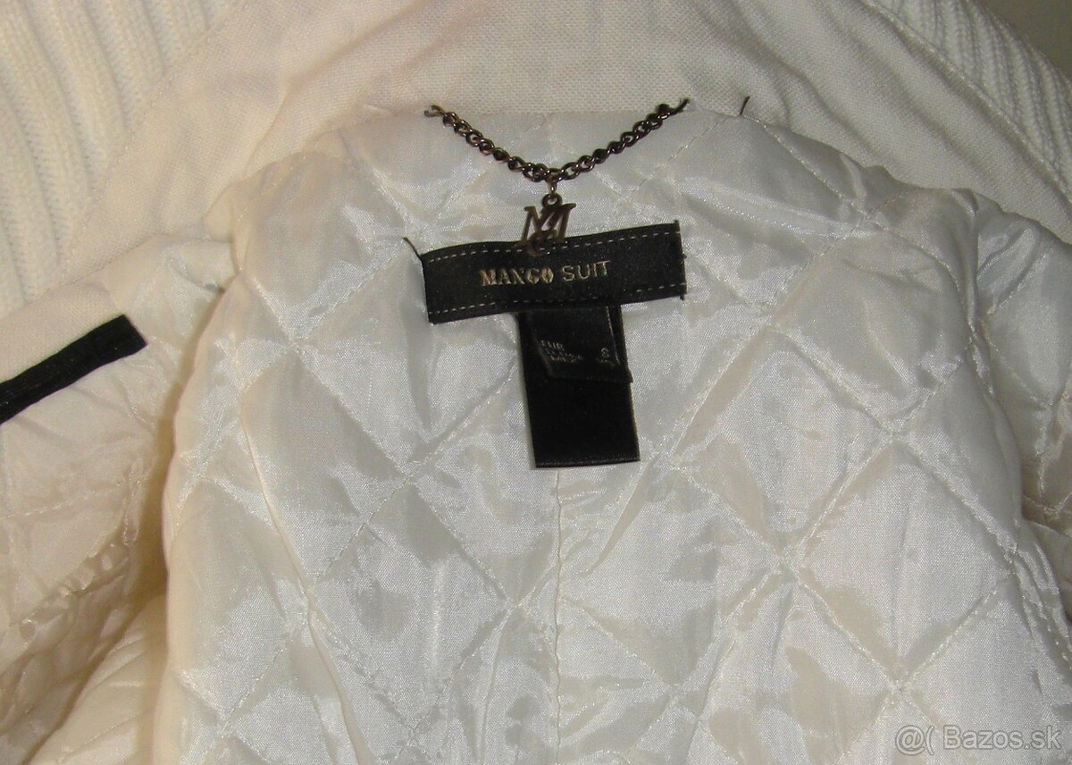 Biely ľanový kabátik - 5