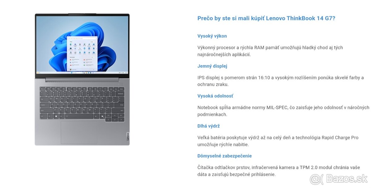 Lenovo ThinkBook 14 G7 IML – záruka do 01/2027 - 5