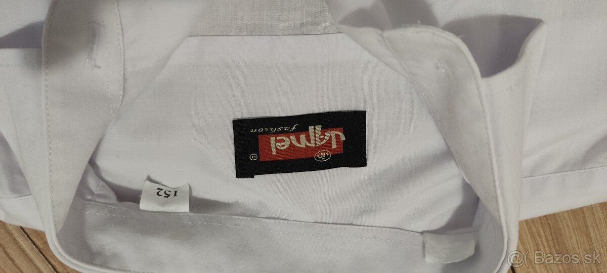 Biele chlapčenské spoločenské košele veľkosť 152 - 5