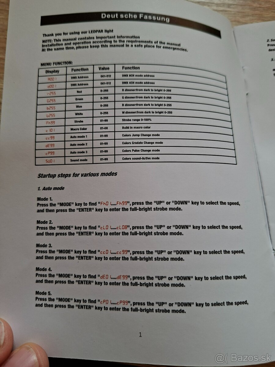 UKING ZQ01061 Výkonný PAR reflektor 4v1, 18×10W RGBW LED - 5