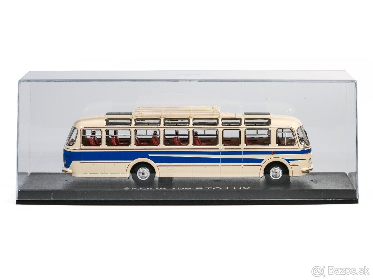 Kovový model autobusu Škoda 706 RTO Lux v mierke 1:43 - 5