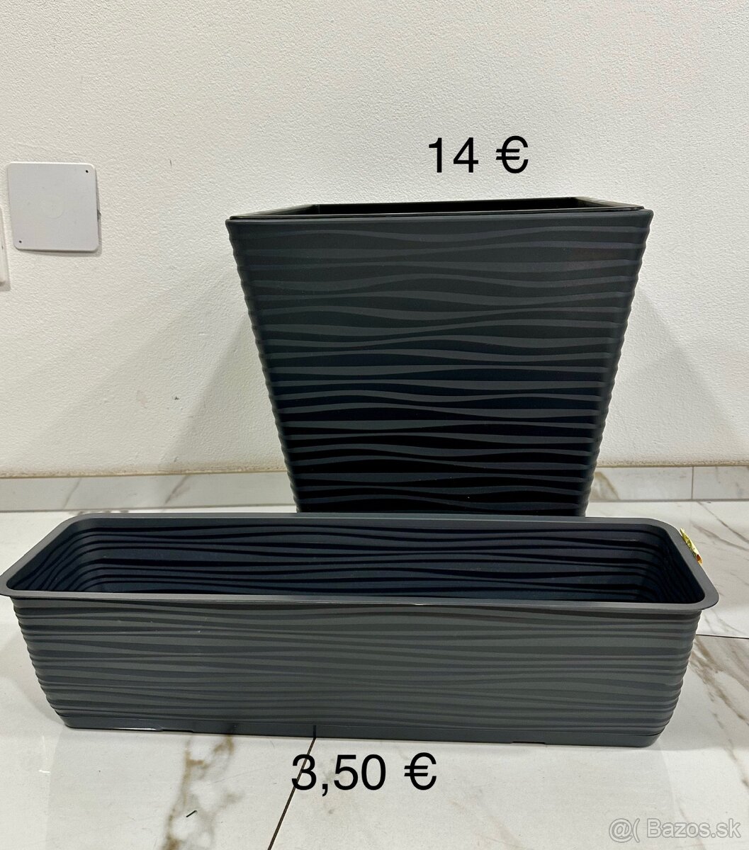 Predám nové plastové kvetináče - 5