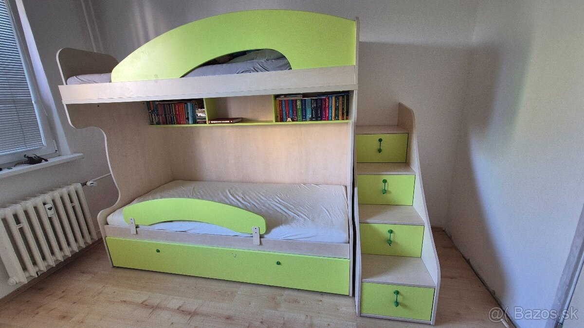 Dvojposchodová posteľ a doplnky - 5