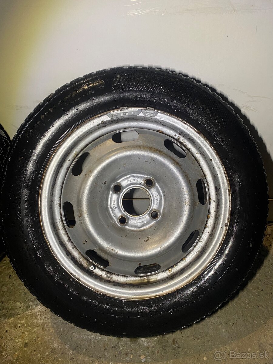 Plech disky 4x108 15” + zimne gumy 185/65R15 Peugeot Citroën - 5
