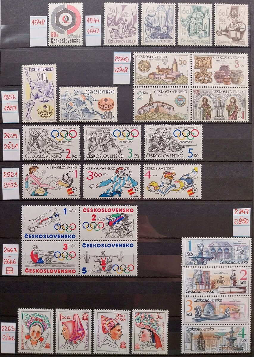 Známky ČESKOSLOVENSKO – 4 - 5