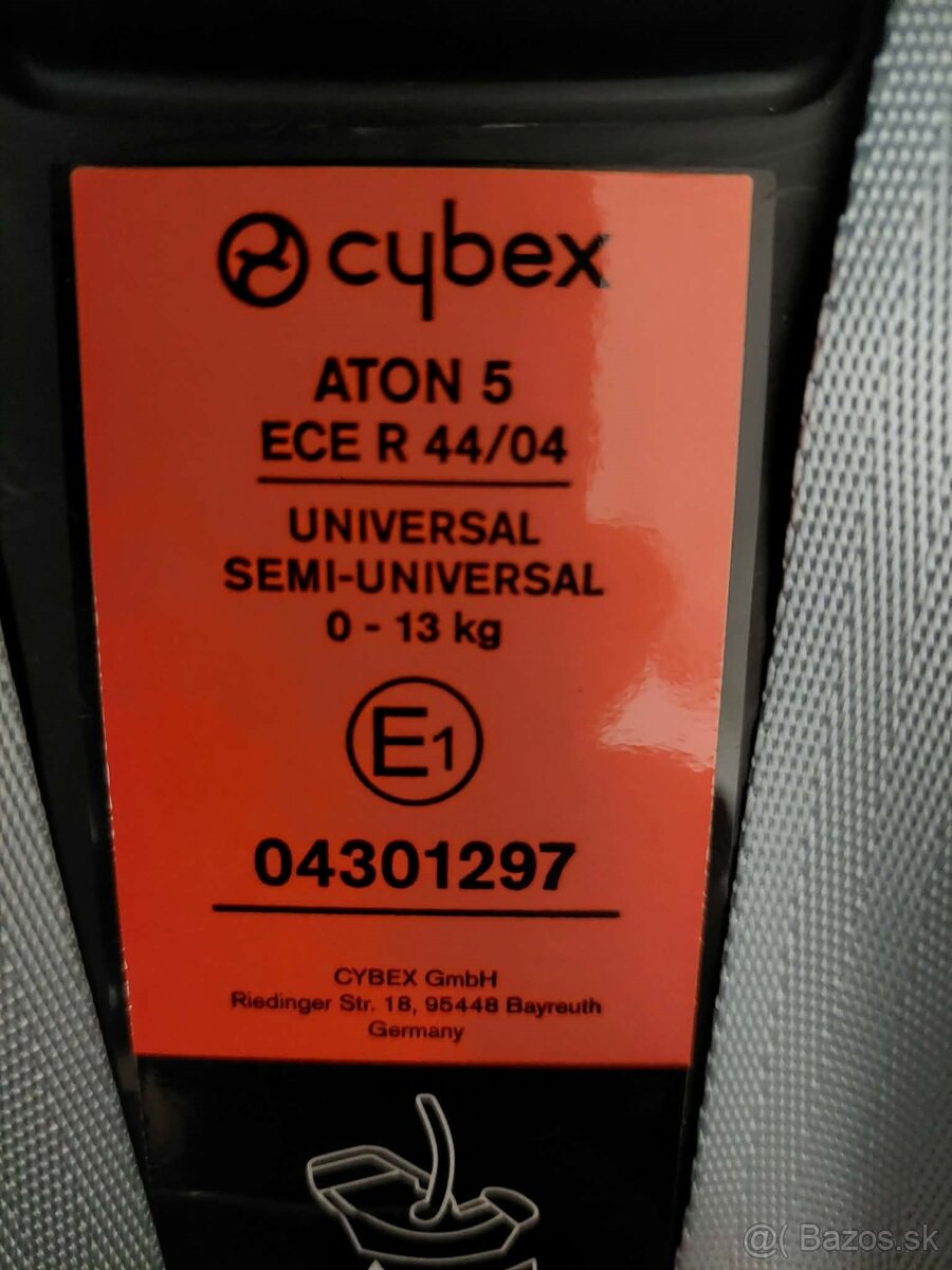 Autosedacka vajicko Cybex Aton 5 Gold - 5