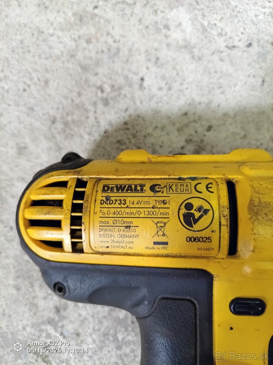 vŕtačka / skrutkovač Dewalt DCD733C2 14,4 V - 5