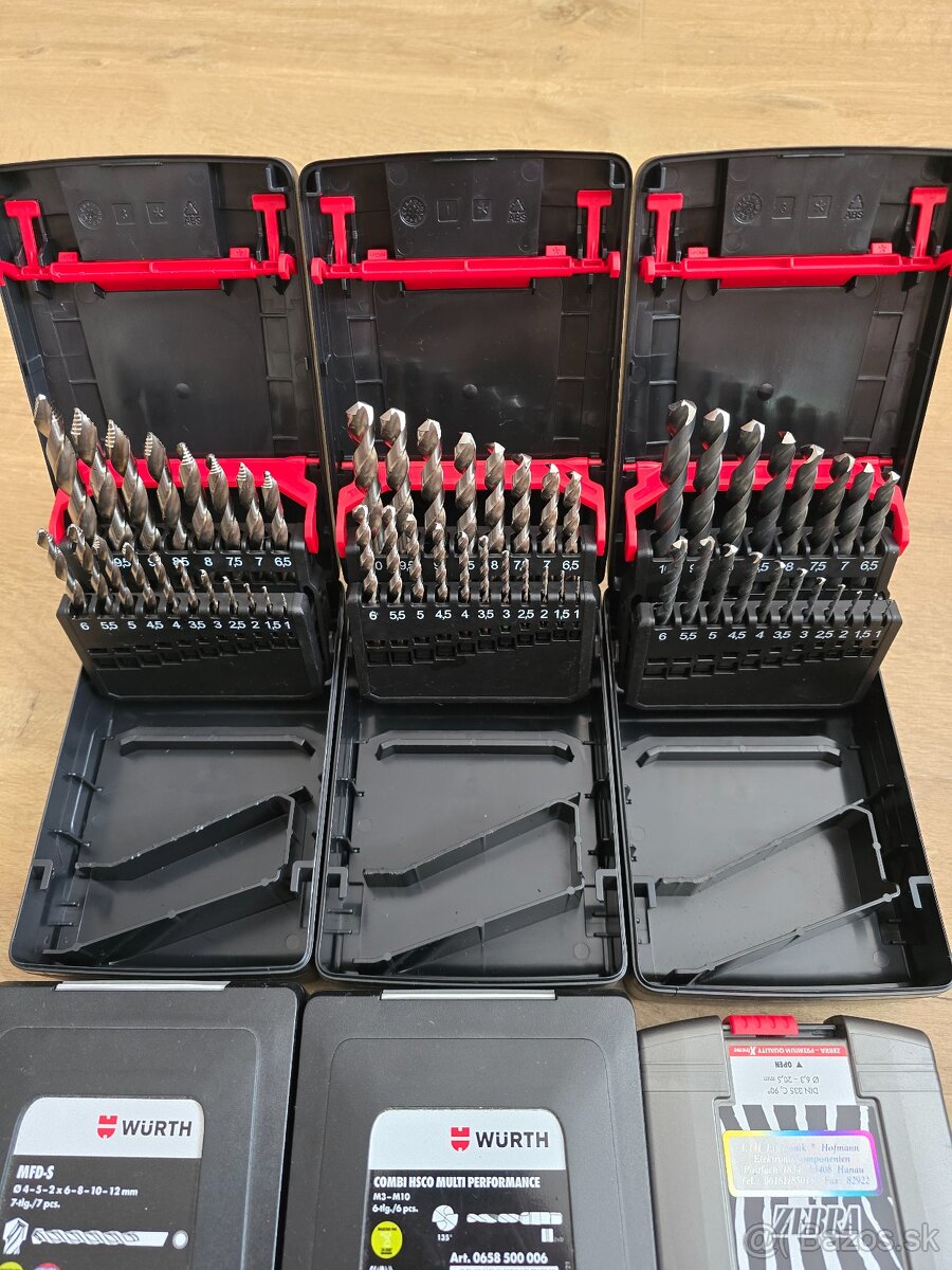 Wurth sadá vrtákov a sadá zahlbnikov nové - 5