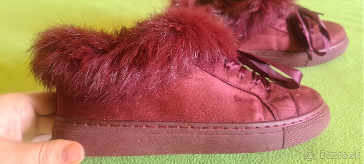 Tenisky zateplené s kožušinkou veľ. 39 - 5