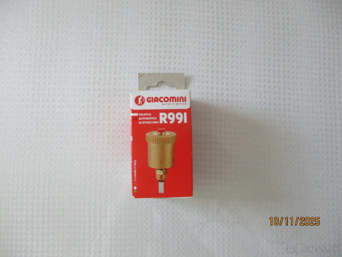 PREDAM Gulový ventil aut.ovzdušňovák 1/2 a 3/8 - 5