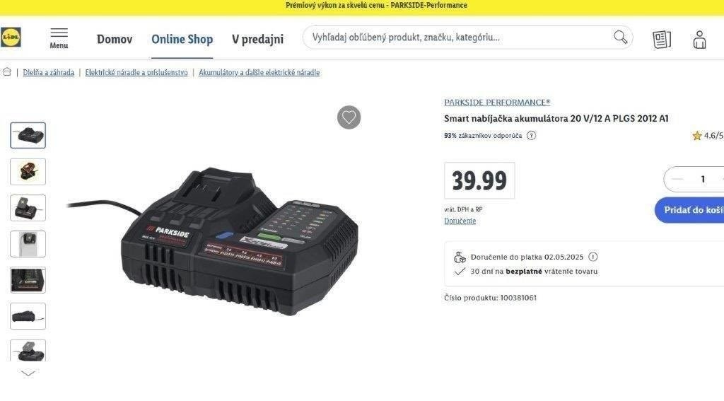 PARKSIDE® Nabíjačky Aku 20 V/ 12A , Dual 4,5A a 2,4A - 5