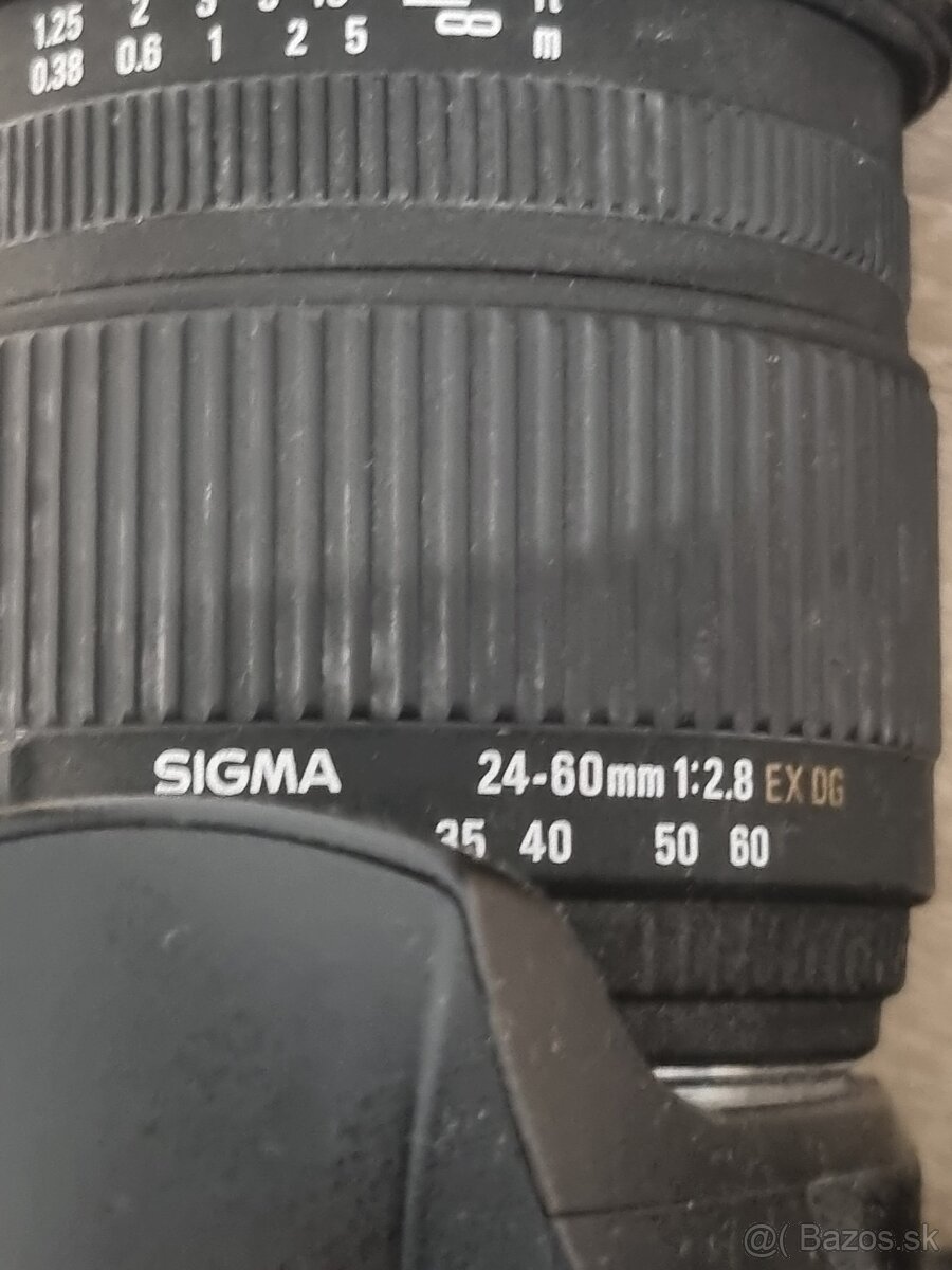 Pentax K10D + objektív Sigma 24–60mm f/2.8 - 5