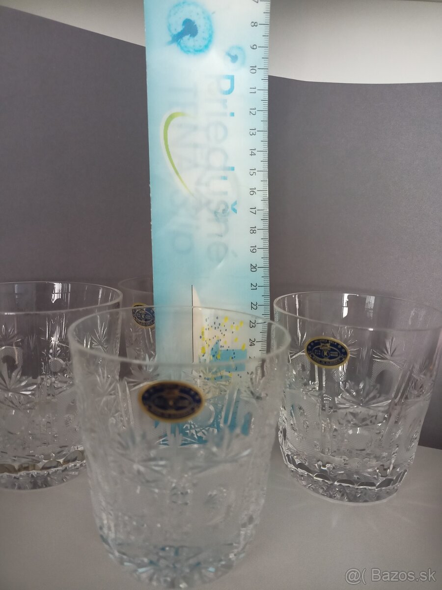 Krištáľové poháre, vaza - 5