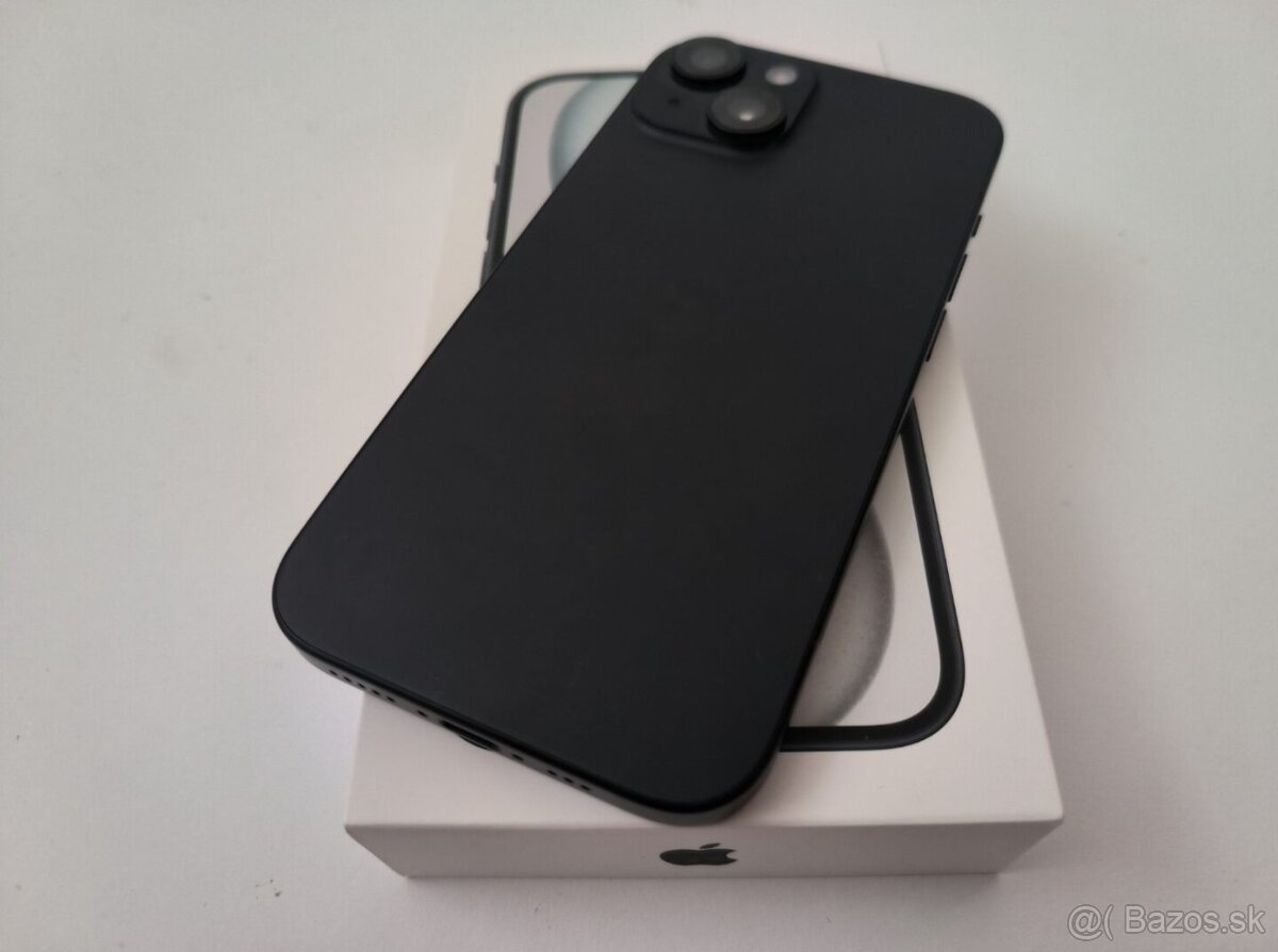 apple iphone 15 128gb Midnight / Batéria 100% - 5