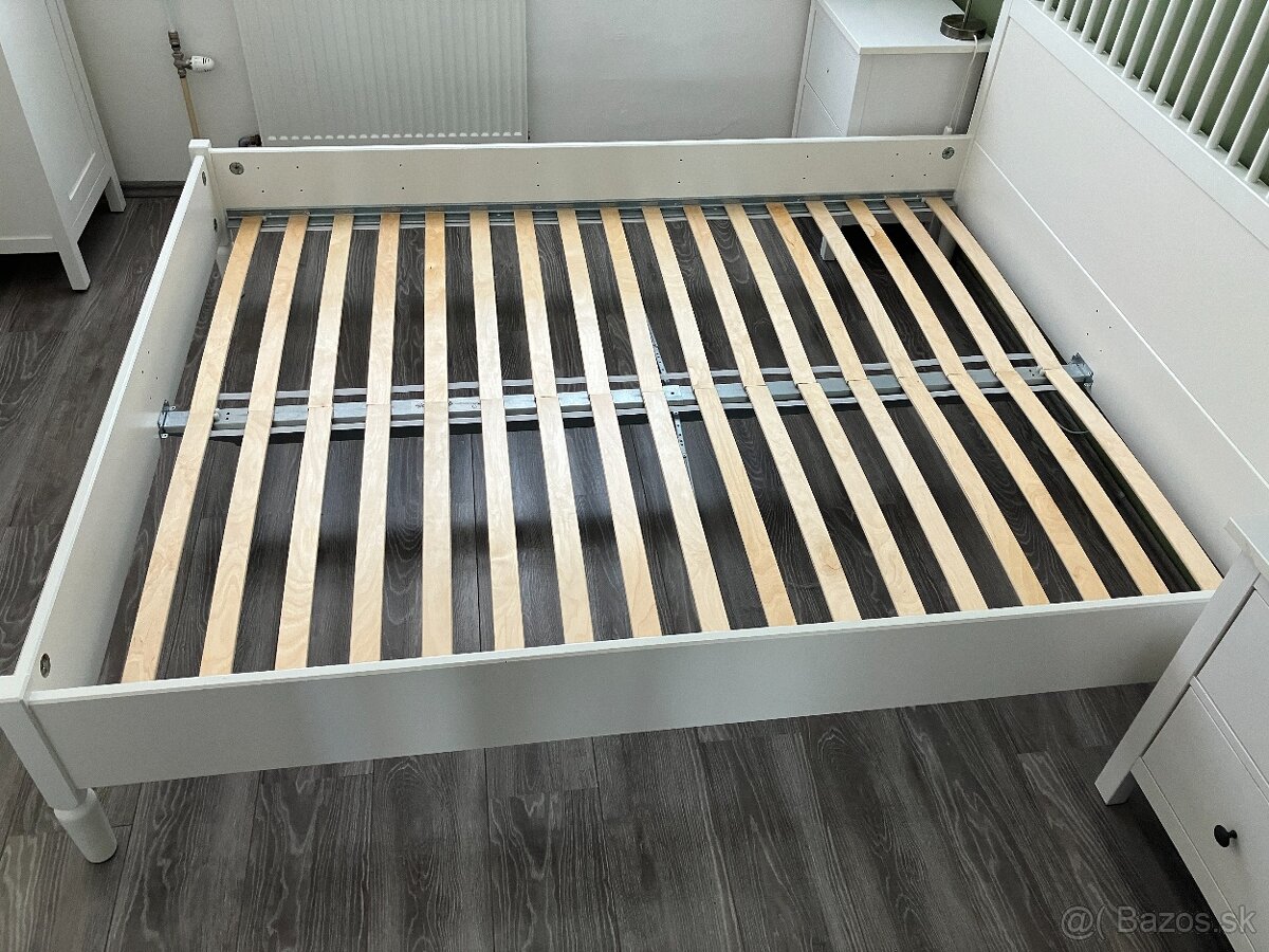 Predám manželskú posteľ TYSSEDAL 160 x 200 cm vrátane roštu - 5