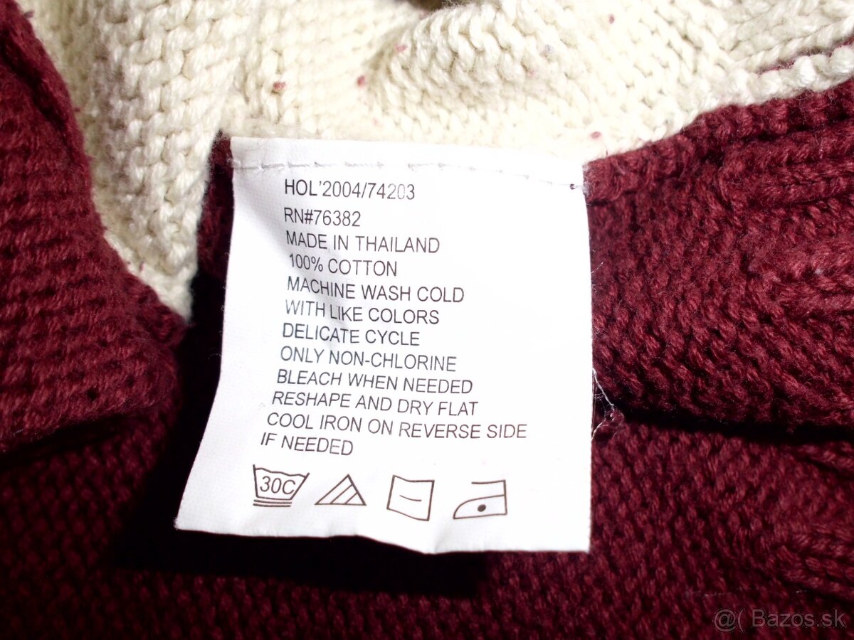 Timberland pánsky sveter bordový XL - 5