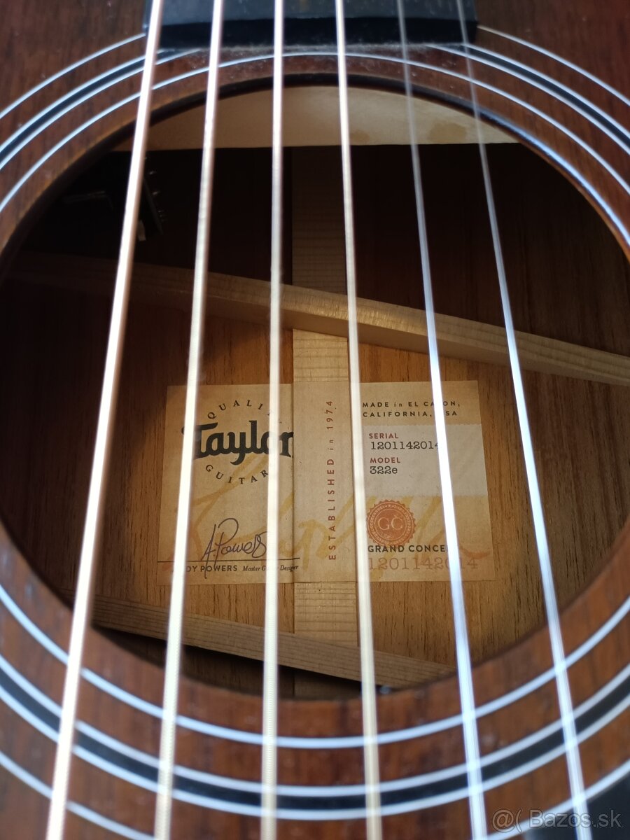 Akustická gitara Taylor 322e Limited plus kufor Taylor - 5