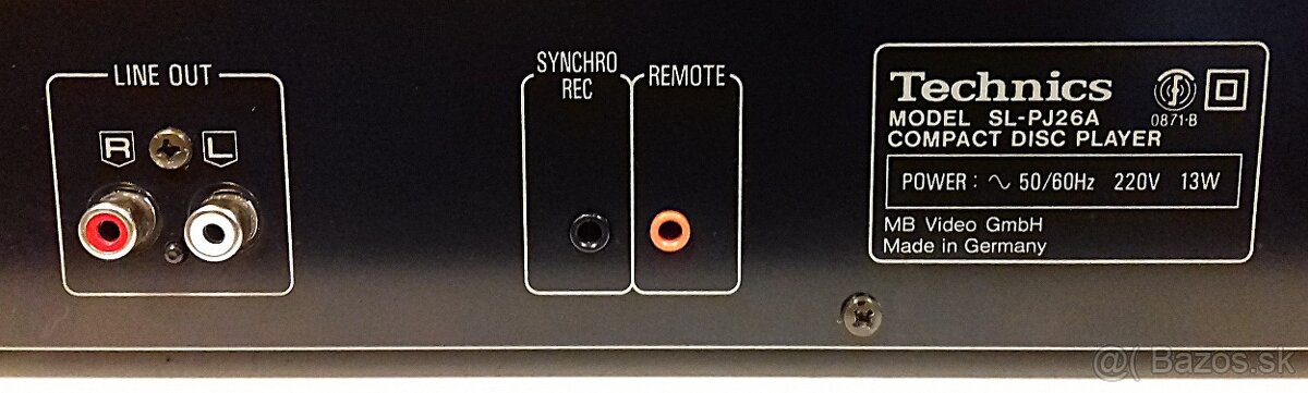 CD prehravac MIDI system = TECHNICS SJ-PJ26A, GERMANY, MC06 - 5