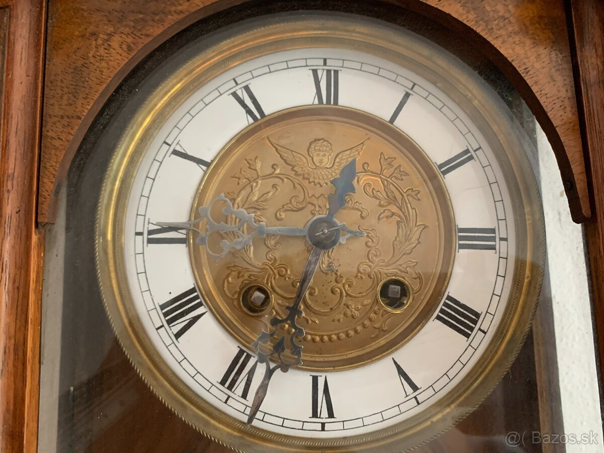 Starožitné nástenné hodiny - Gustav Becker - 5