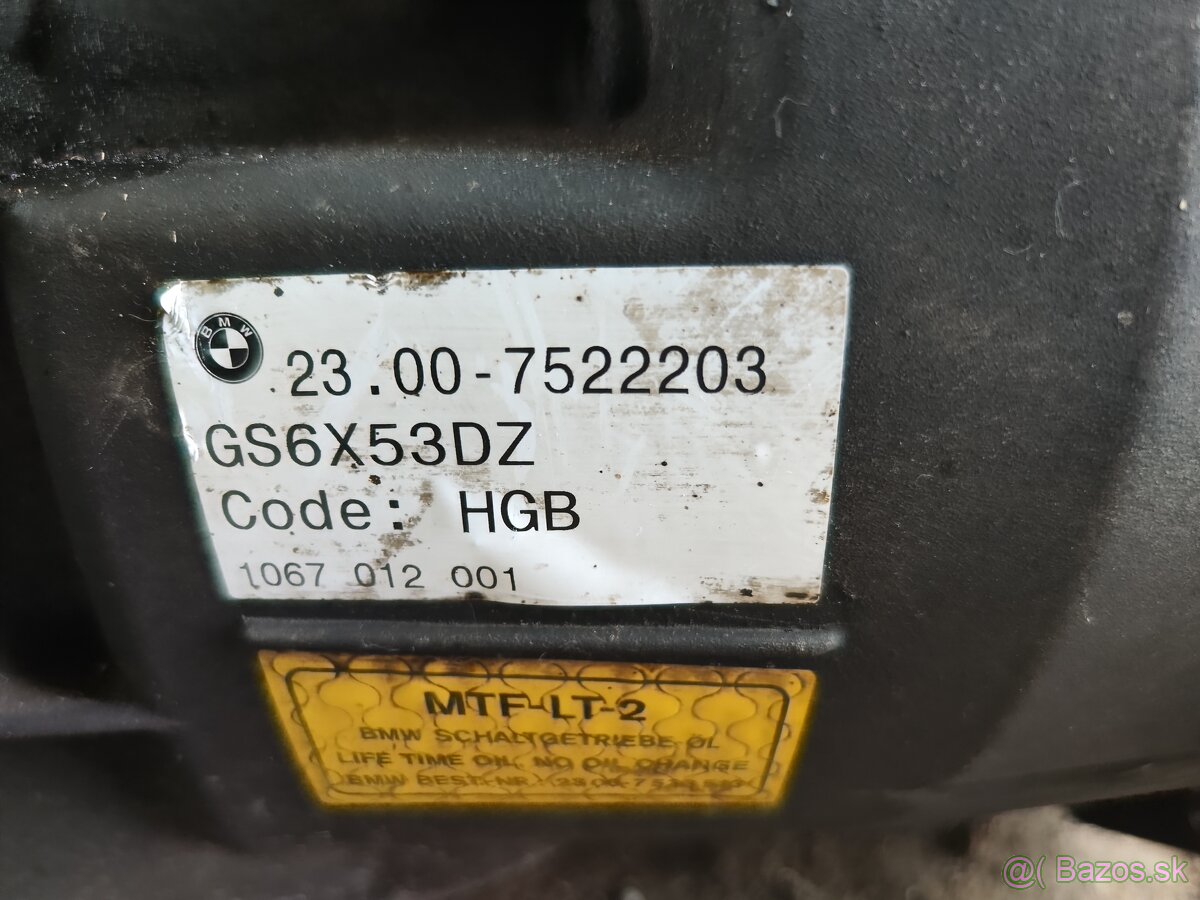 Prevodovka manuál BMW X3 xdrive vhodná na swap