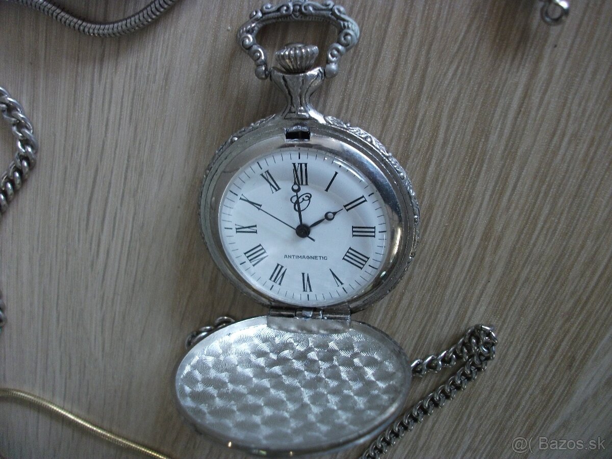 Predám hodinky-cibule polovnícky motív-dovoz Rakúsko. - 5