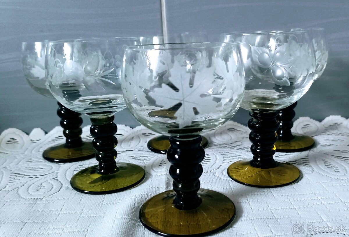 Poháre sklo - mix - 5