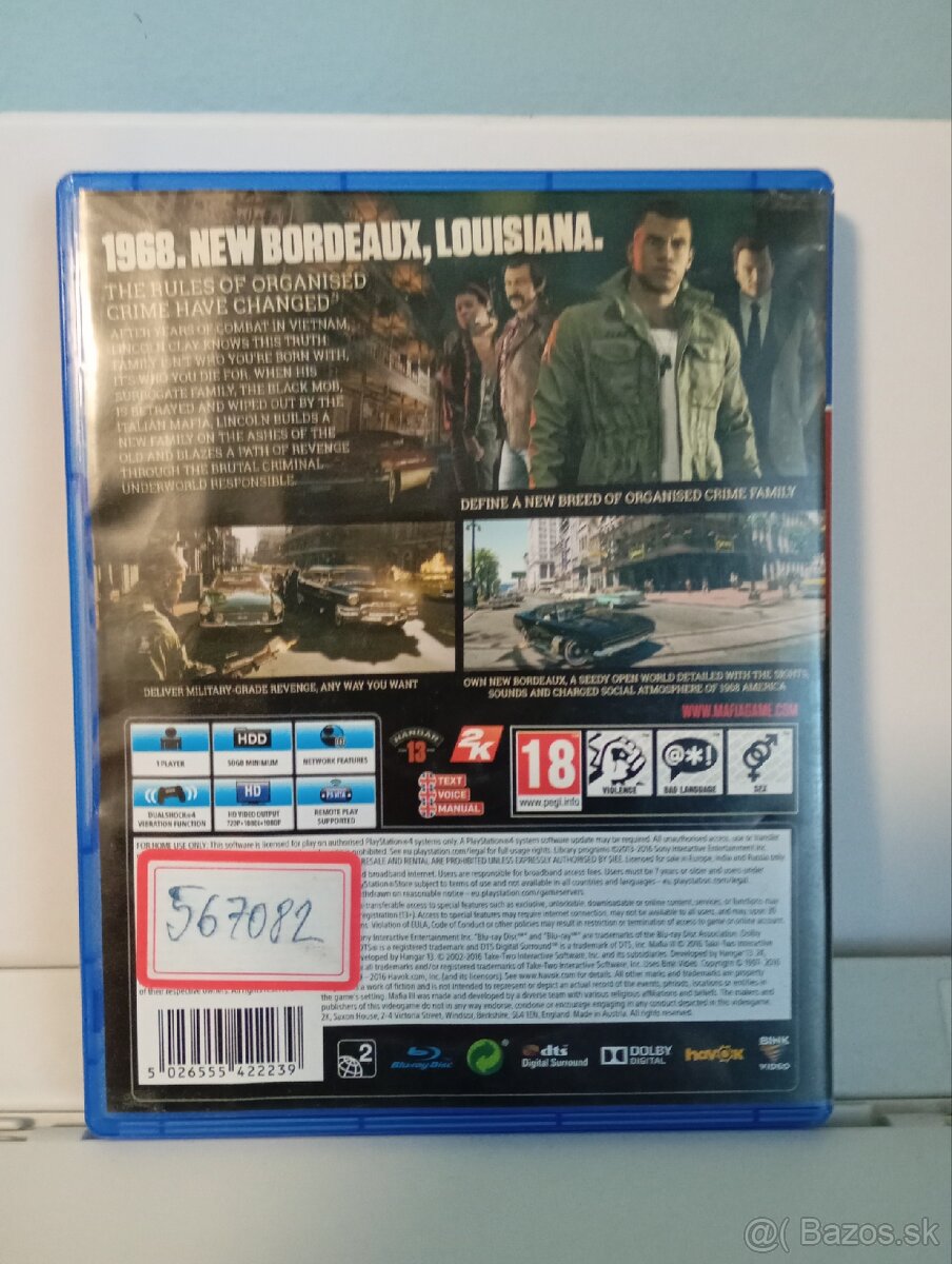 MAFIA III PREDÁM CENA:20 - 5