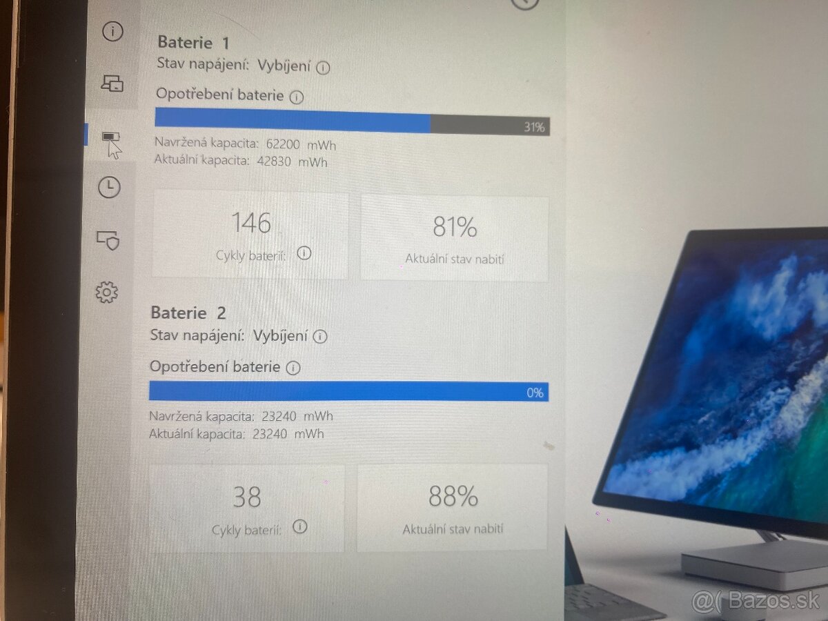 Surface BOOK 2, 15 palců, 16GB, GTX1060, 1TB, I7 - 5