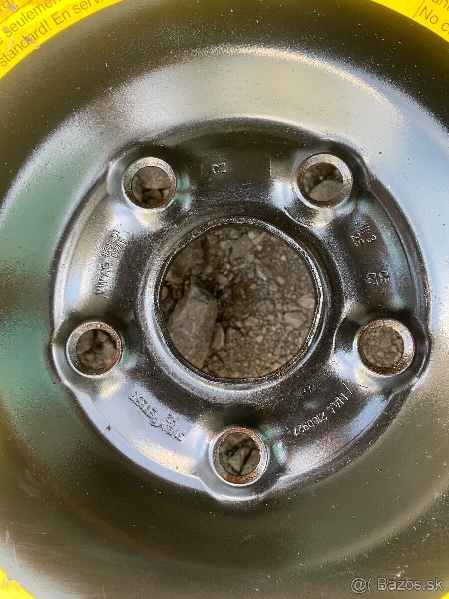 Predám dojazdové keleso 5x112 R16 do VW seat škoda AUDI - 5