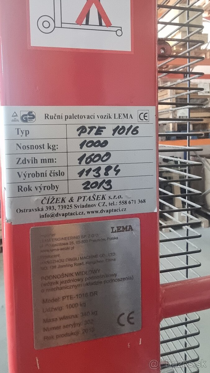 Ručný paletový vozík s el. zdvihom - 5