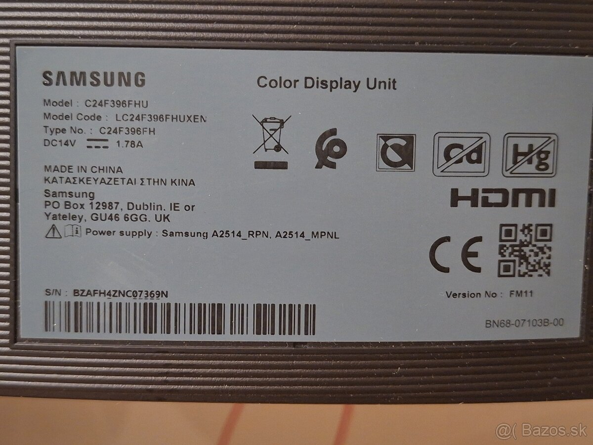 Samsung C24F396FH 24" Full HD monitor - zakrivený - 5