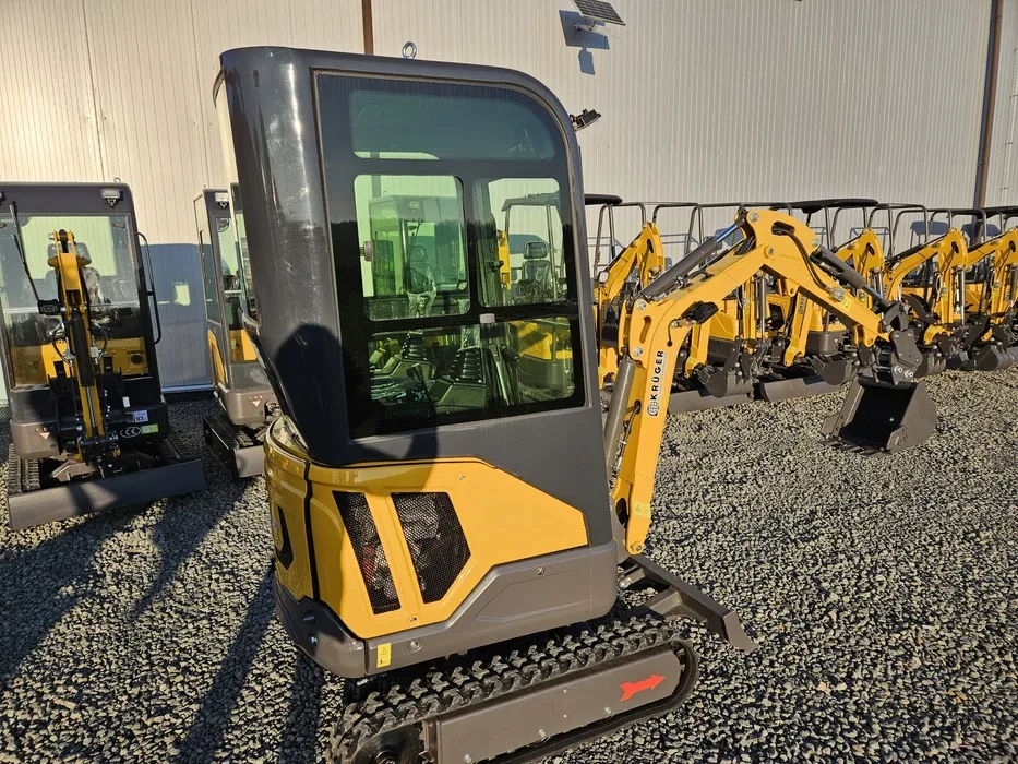 Minibager KRÜGER XKW 16, kabína, diesel 1600 kg, KUBOTA D72 - 5