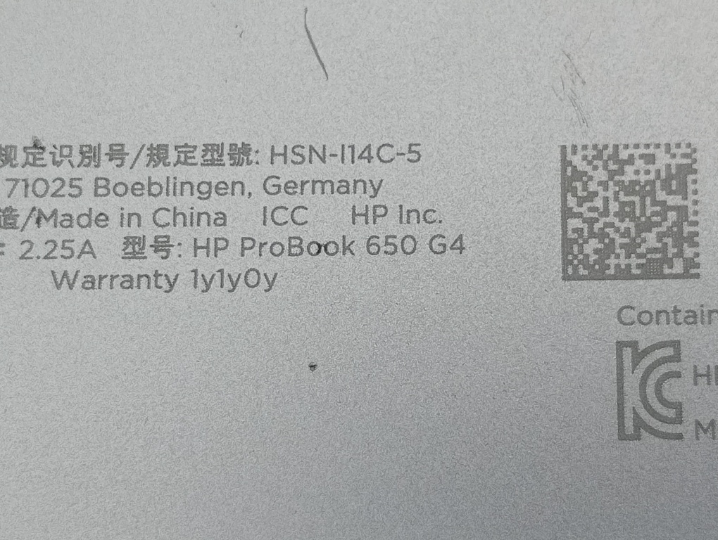 rozpredám funkčný notebook Hp probook 650 g4 - 5