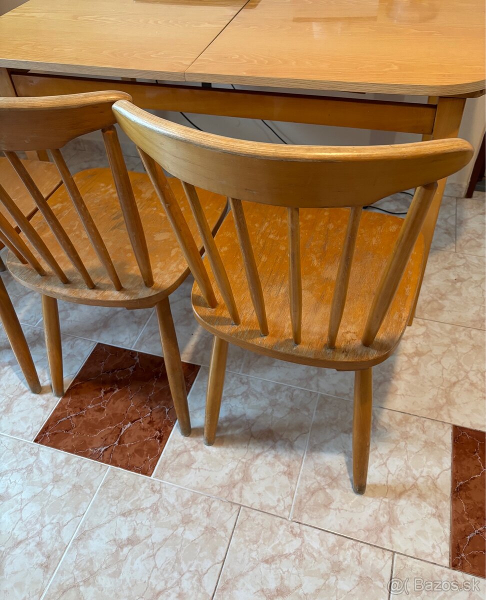 Drevené stoličky 4 ks - 5