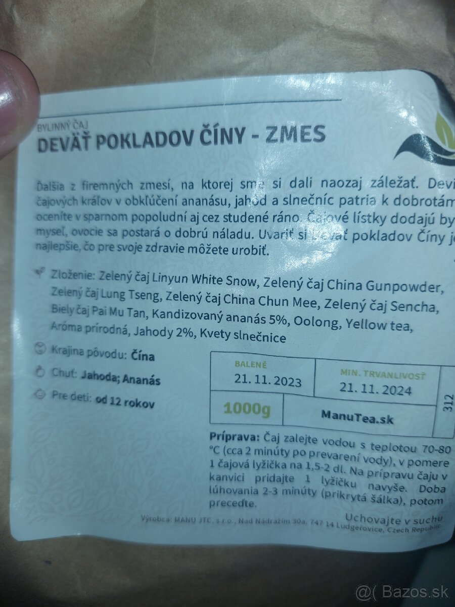 Caje manu tea tee caj sipany 5 druhov cena je 30% nizsia - 5