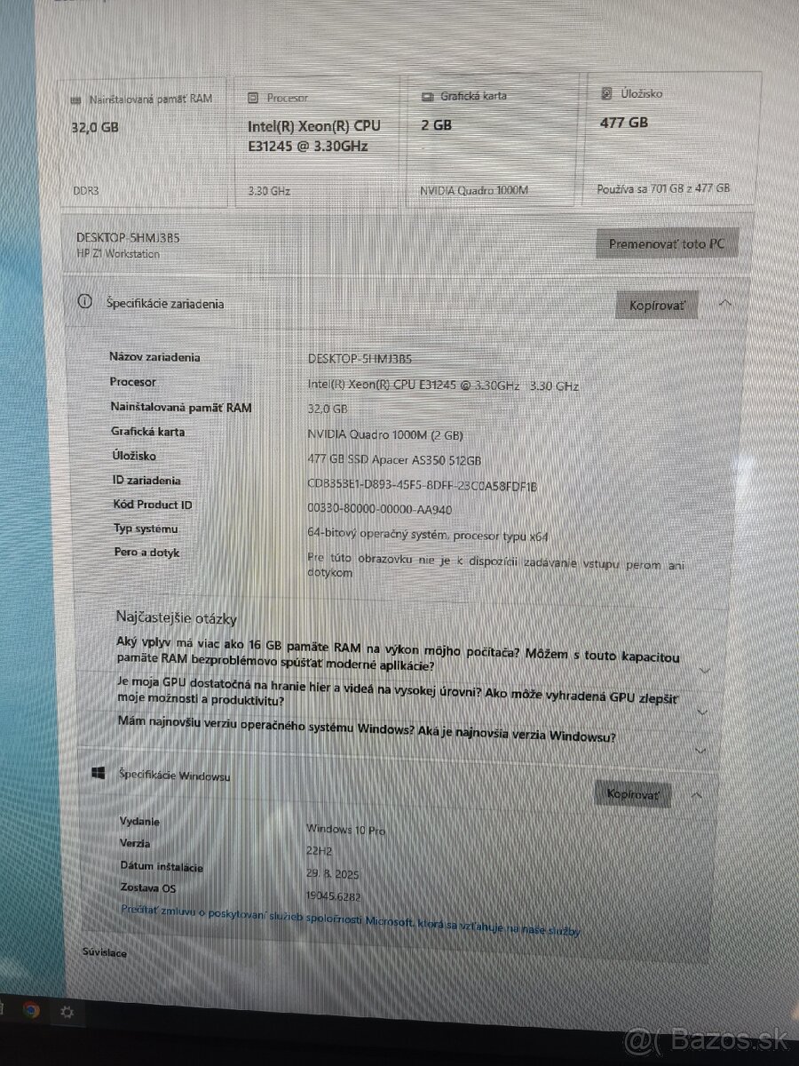 Počítač HP Z1 Workstation - 5