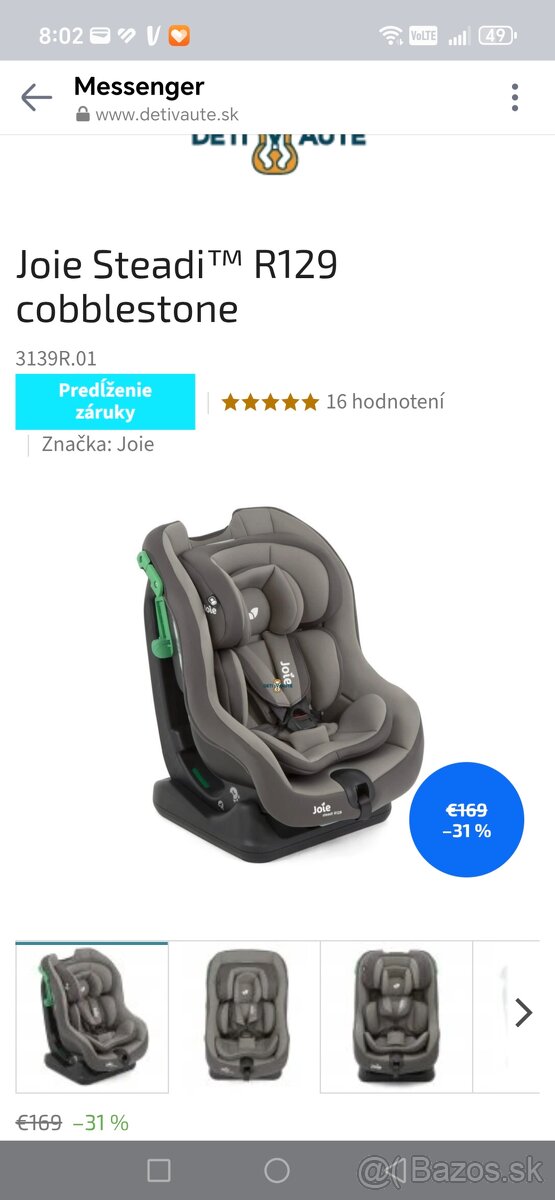 Detská autosedačka Joie Steadi - 5