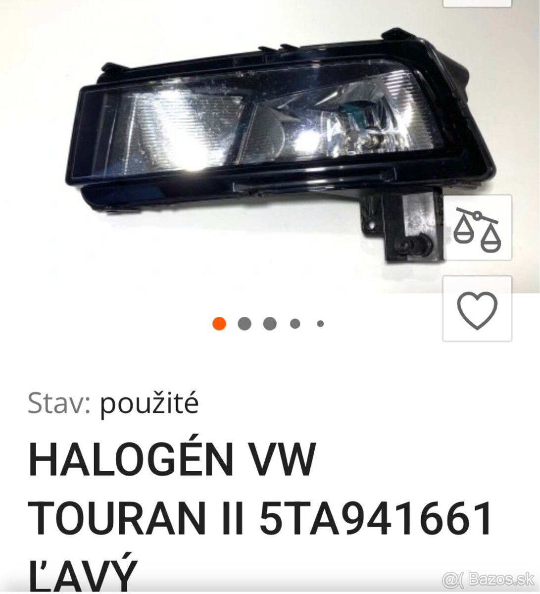 VW Touran 2 LP hmlovka halogén - 5